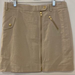 JCrew Khaki Linen Skirt